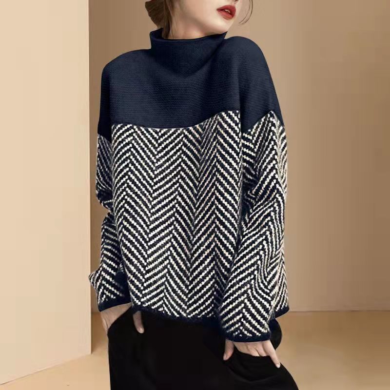 Pull chaud contrasté | Vezzo