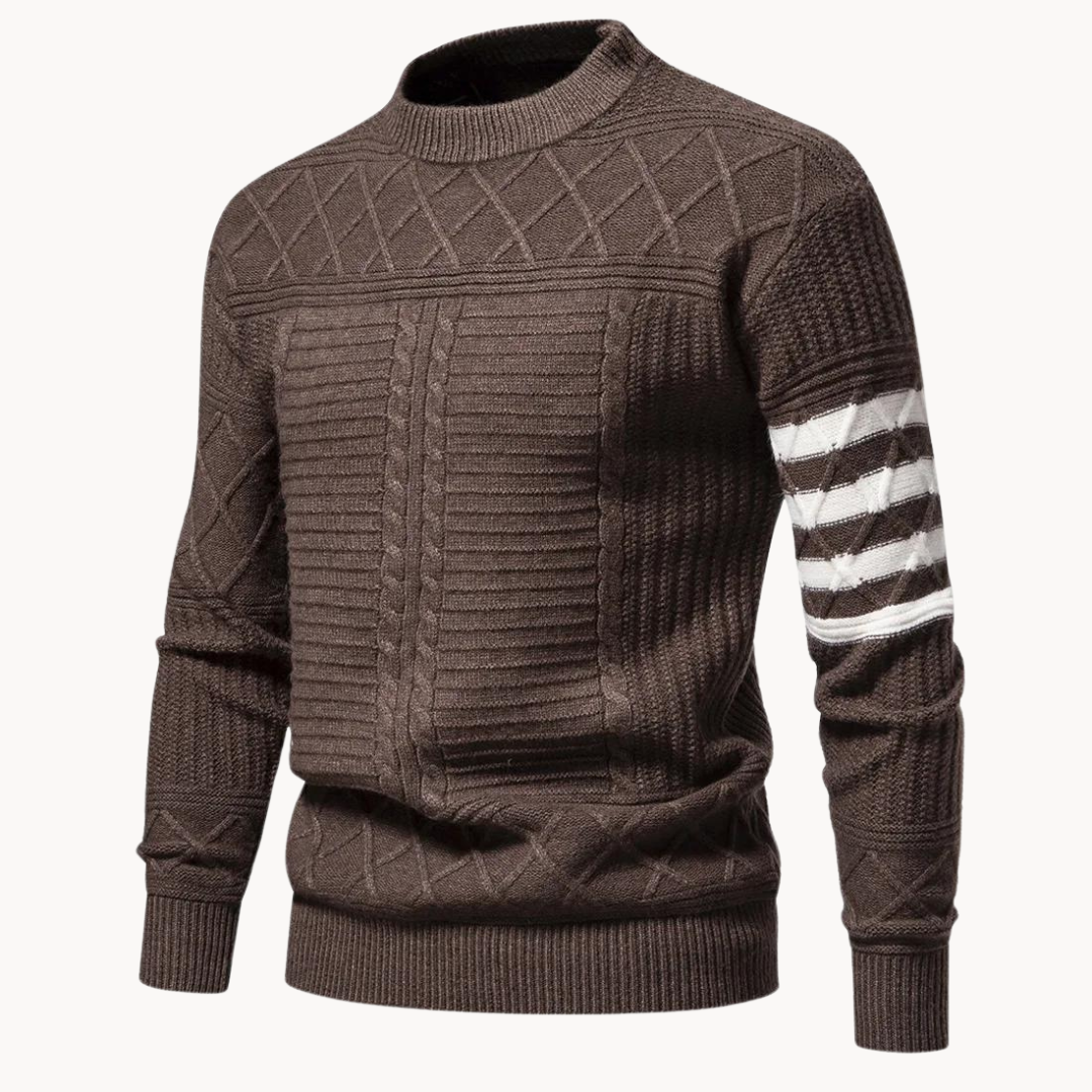 Pull col rond torsadé Warren | Vezzo