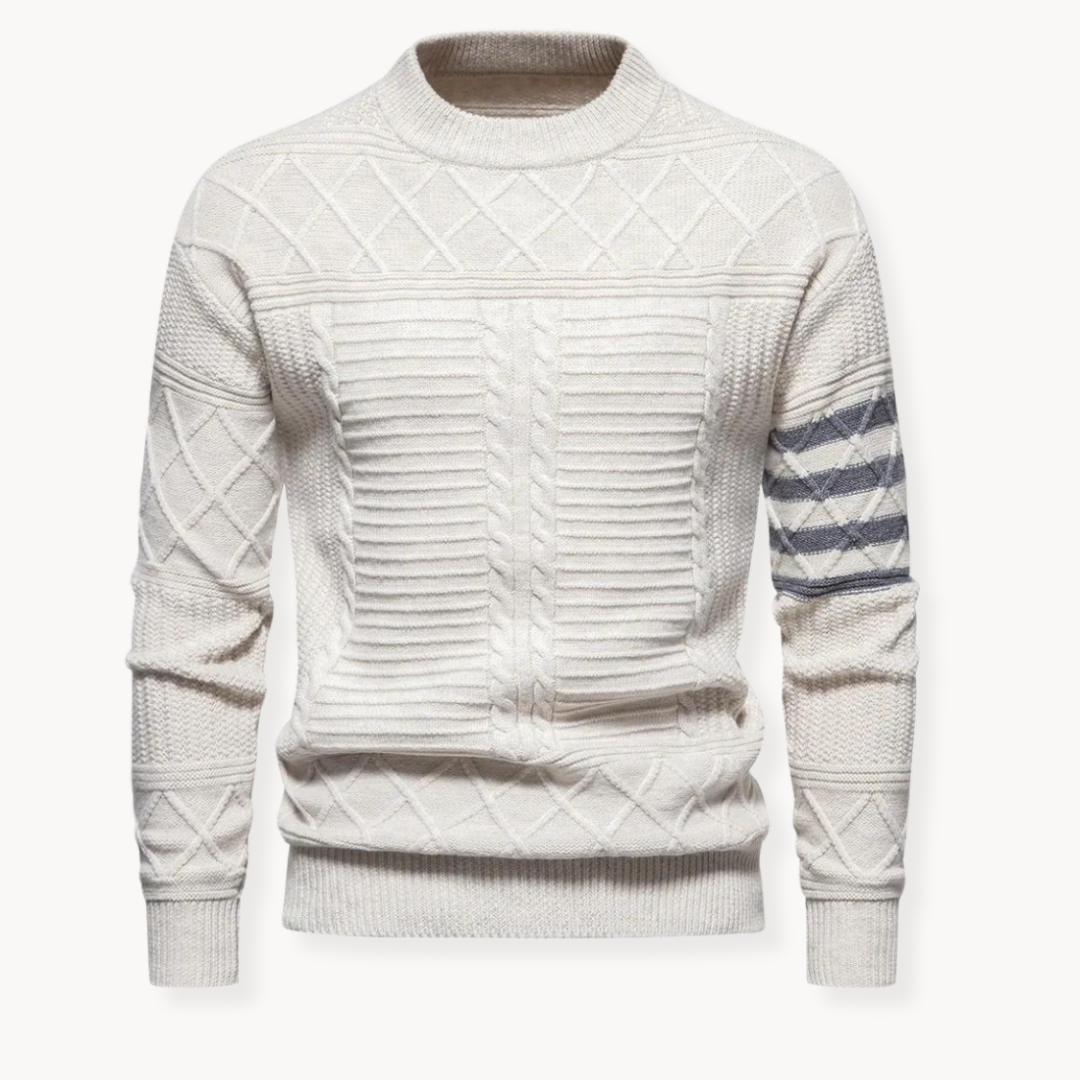 Pull col rond torsadé Warren | Vezzo