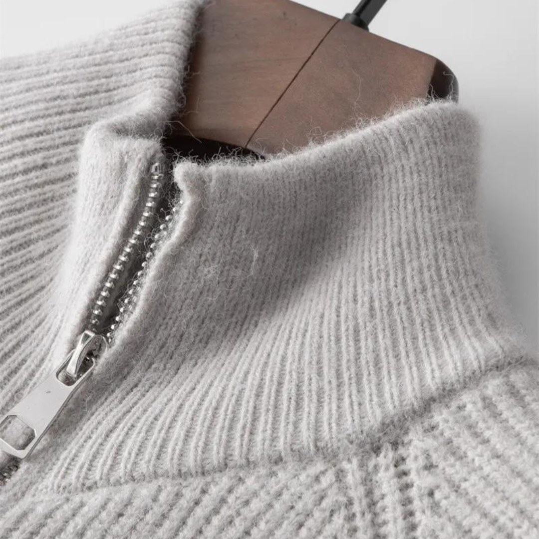 Pull zippé en cachemire Colton | Vezzo