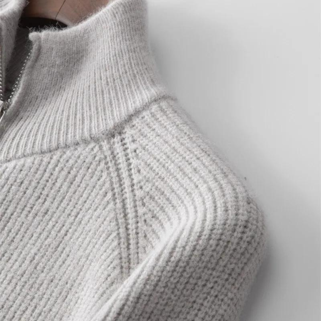 Pull zippé en cachemire Colton | Vezzo