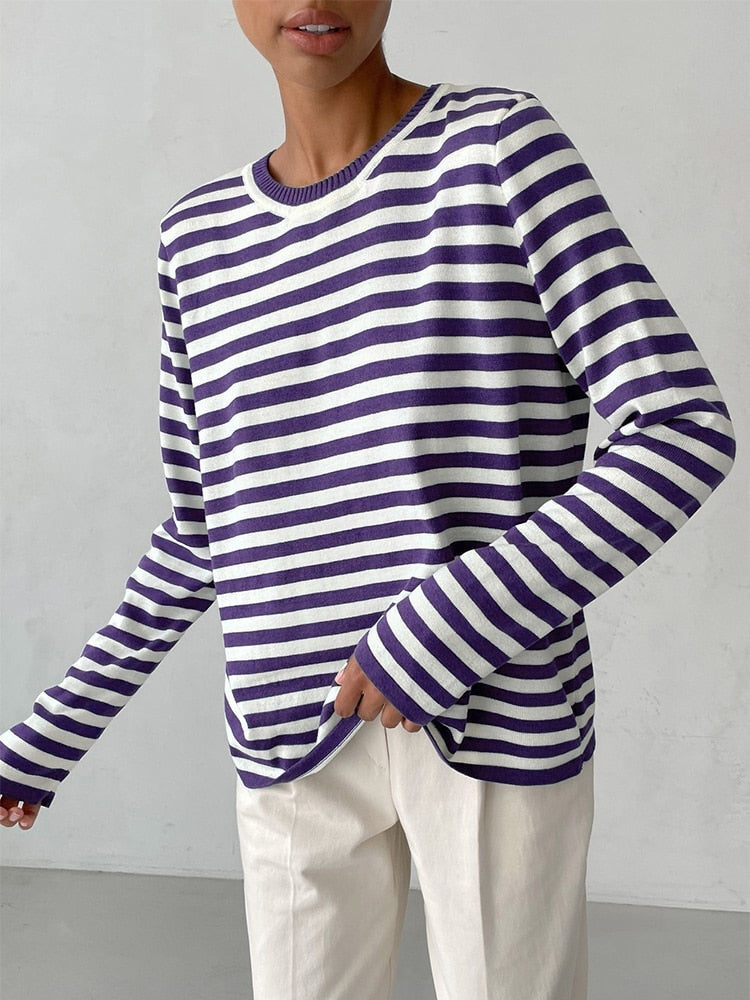 Pull ample rayé | Vezzo