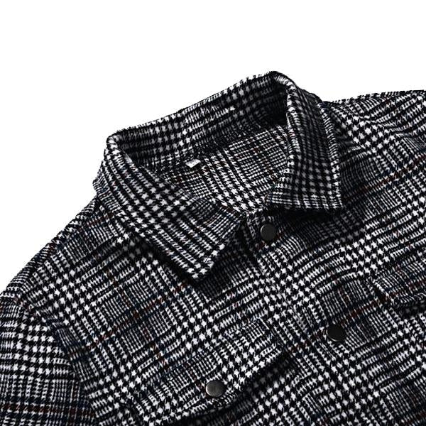 Veste pour hommes avec poche à carreaux et revers pour hommes | Vezzo