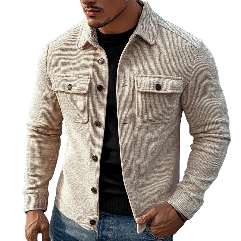 Veste à revers rayé vintage pour hommes | Vezzo