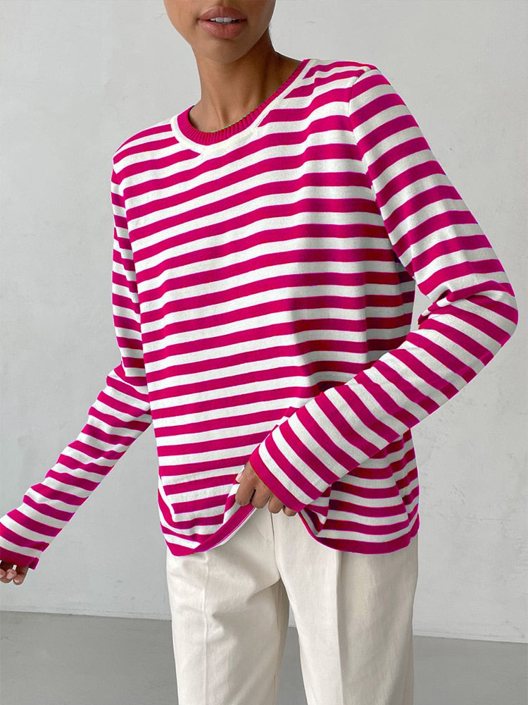 Pull ample rayé | Vezzo
