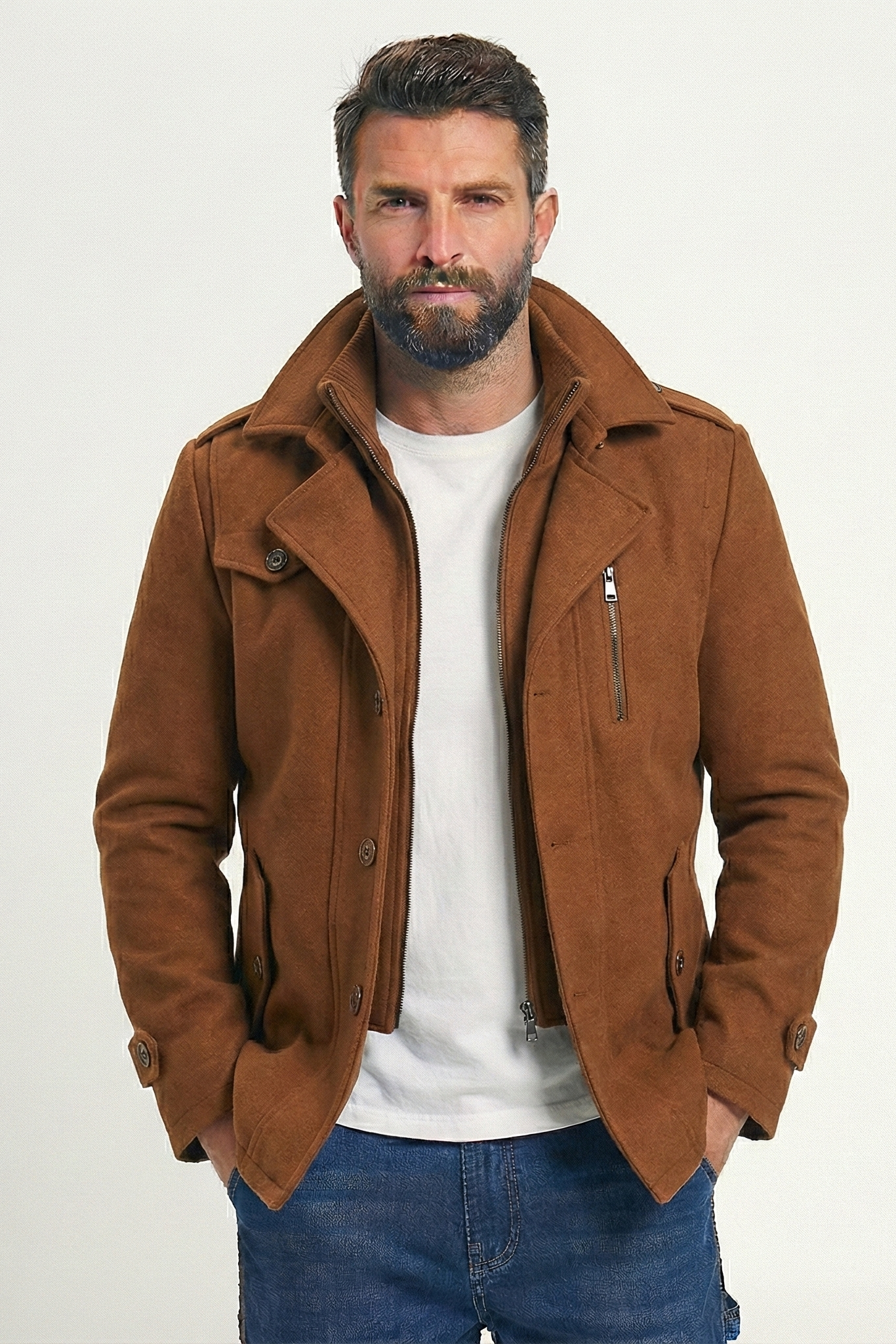 Veste d'hiver longue premium pour hommes | Vezzo