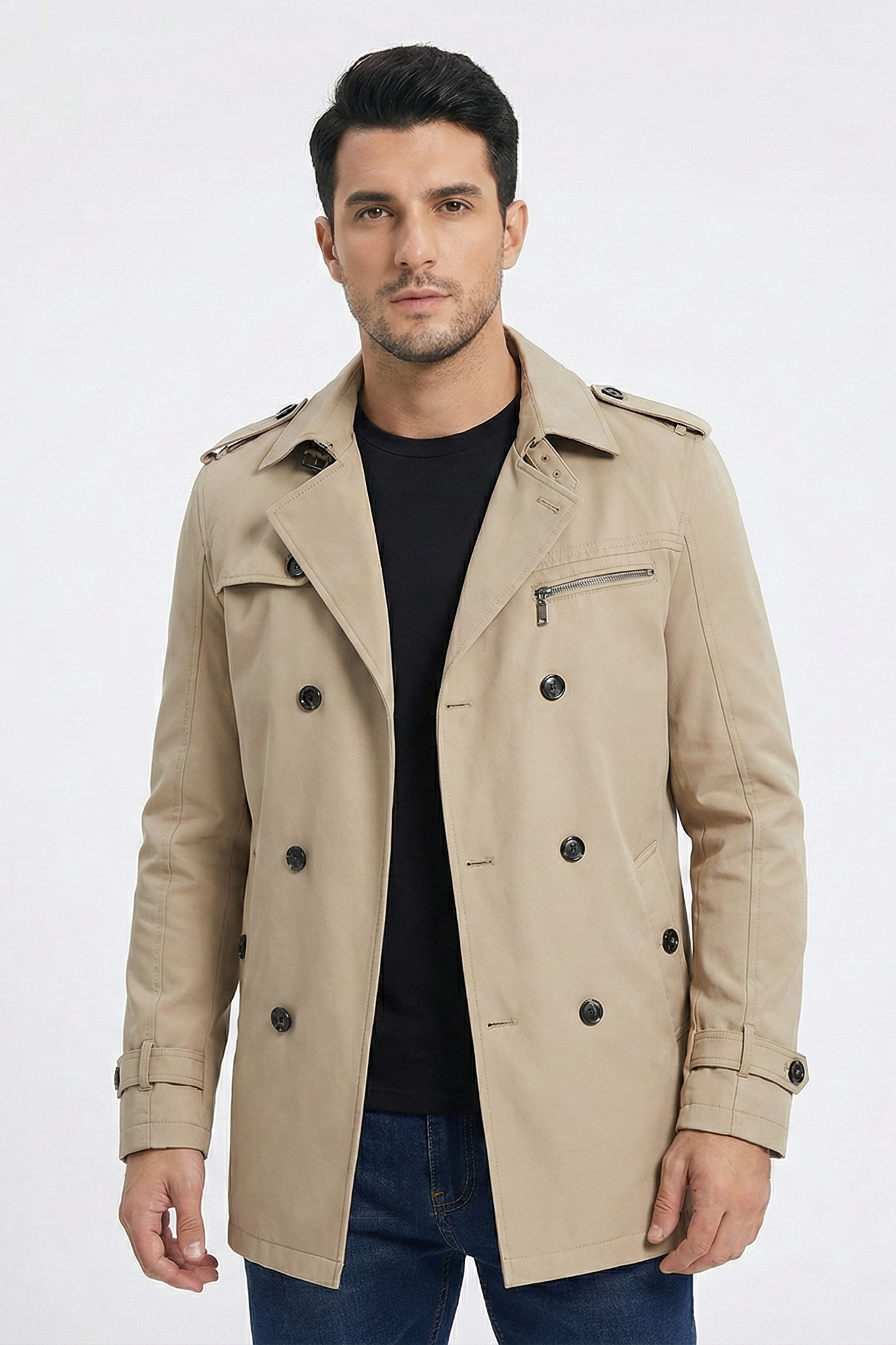 Manteau élégant et imperméable style héritage pour hommes | Vezzo