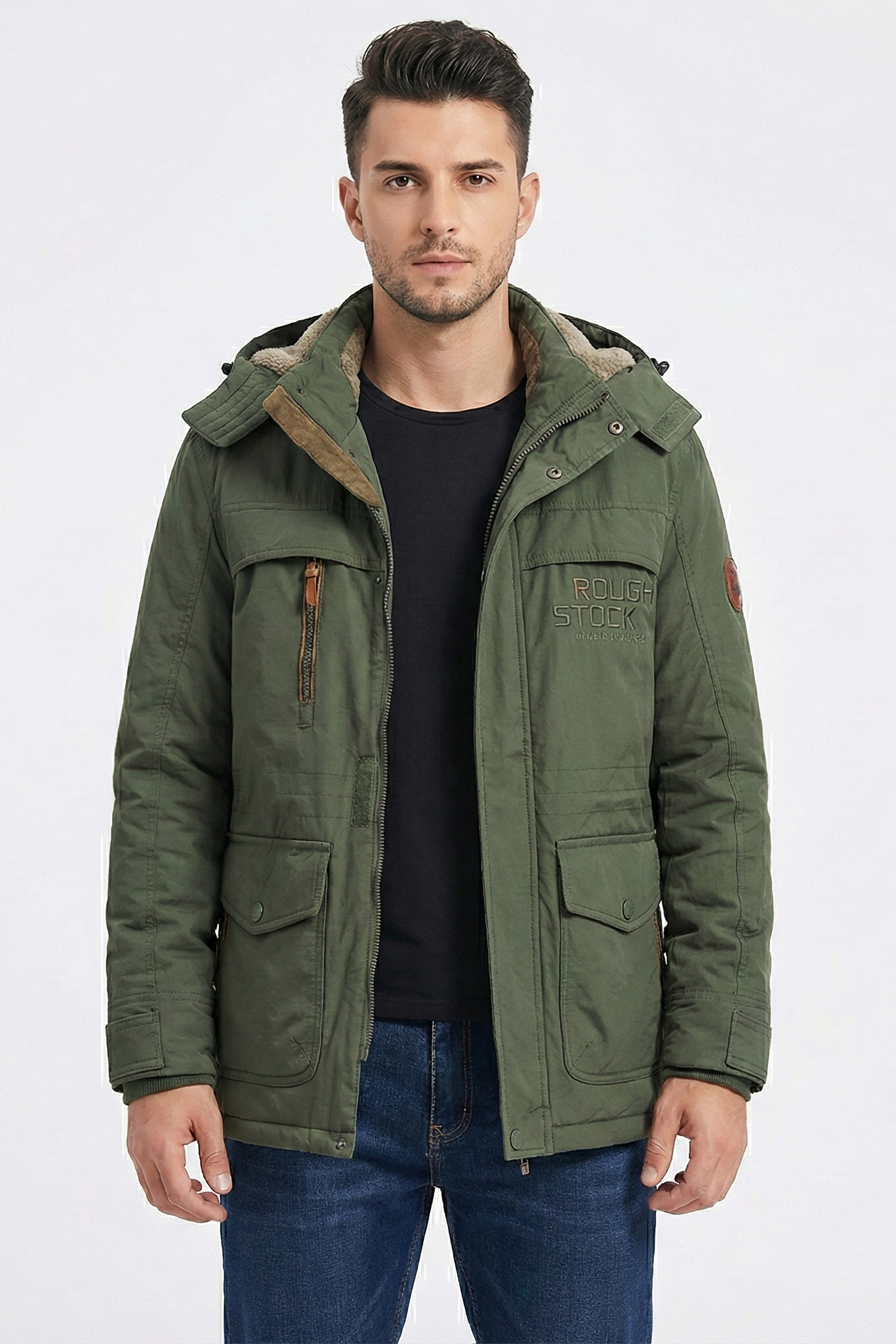Veste d'hiver imperméable à capuche Adrian pour hommes | Vezzo