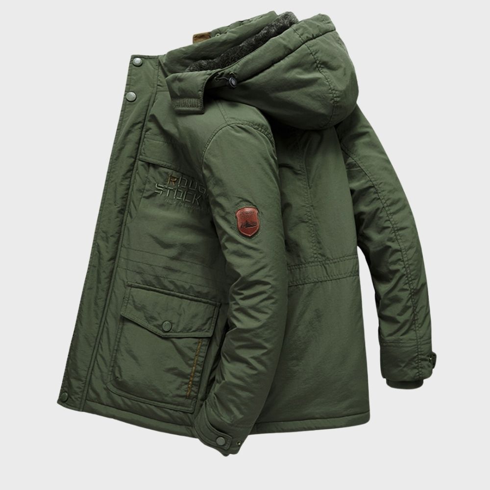 Veste d'hiver imperméable à capuche Adrian pour hommes | Vezzo