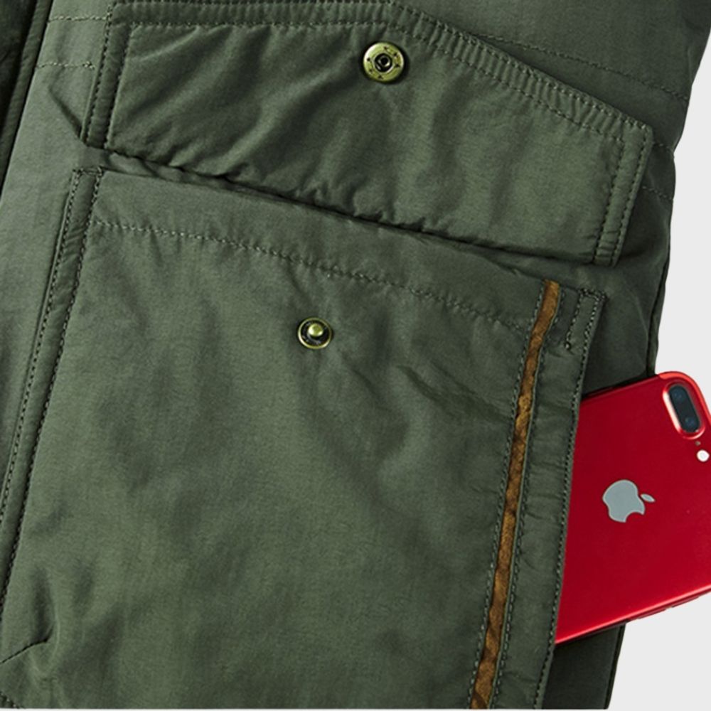 Veste d'hiver imperméable à capuche Adrian pour hommes | Vezzo