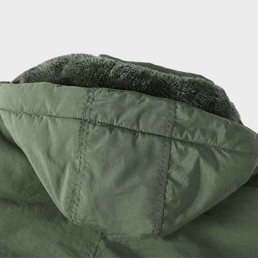 Veste d'hiver imperméable à capuche Adrian pour hommes | Vezzo