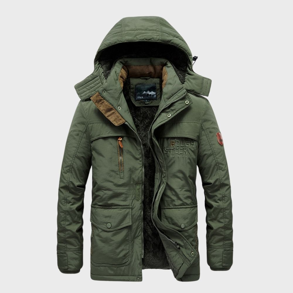Veste d'hiver imperméable à capuche Adrian pour hommes | Vezzo