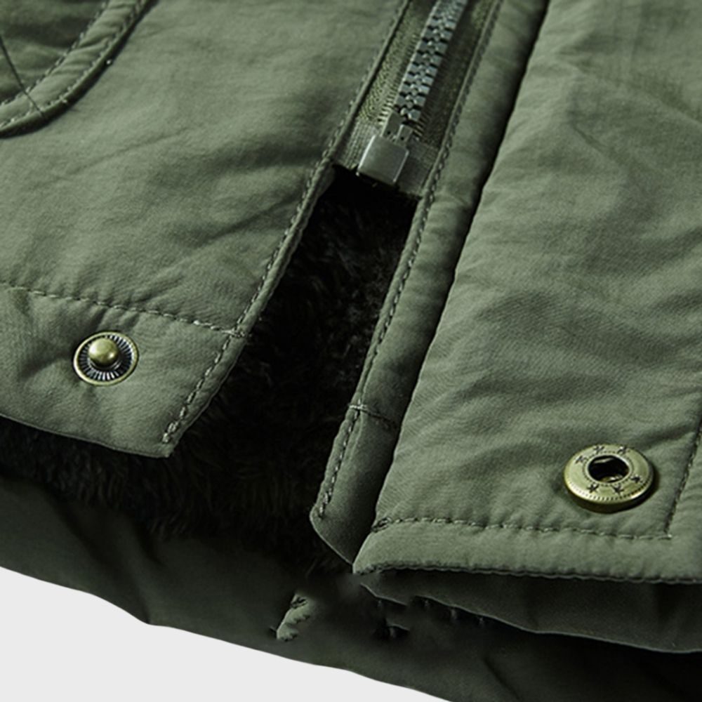 Veste d'hiver imperméable à capuche Adrian pour hommes | Vezzo