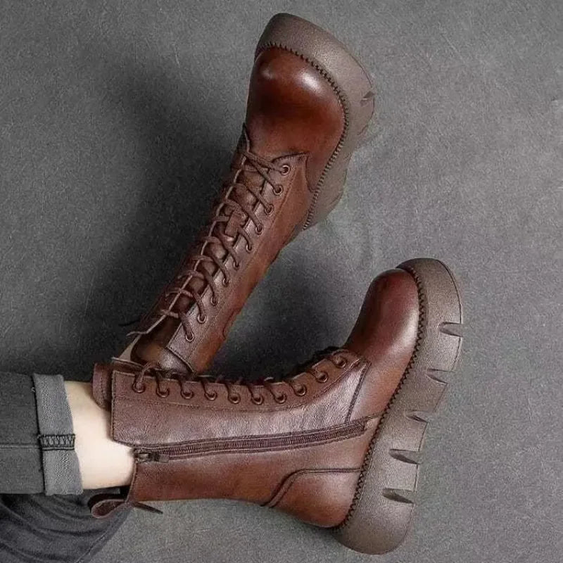 Solen | Bottes en Cuir Ultra Confortables & Chaudes