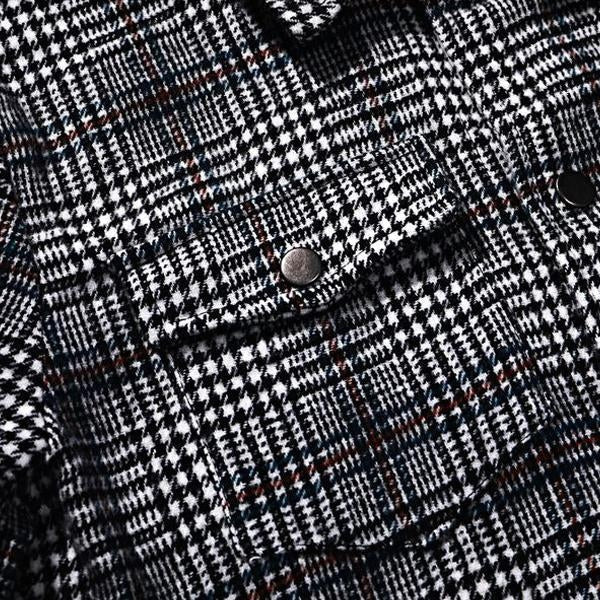 Veste pour hommes avec poche à carreaux et revers pour hommes | Vezzo