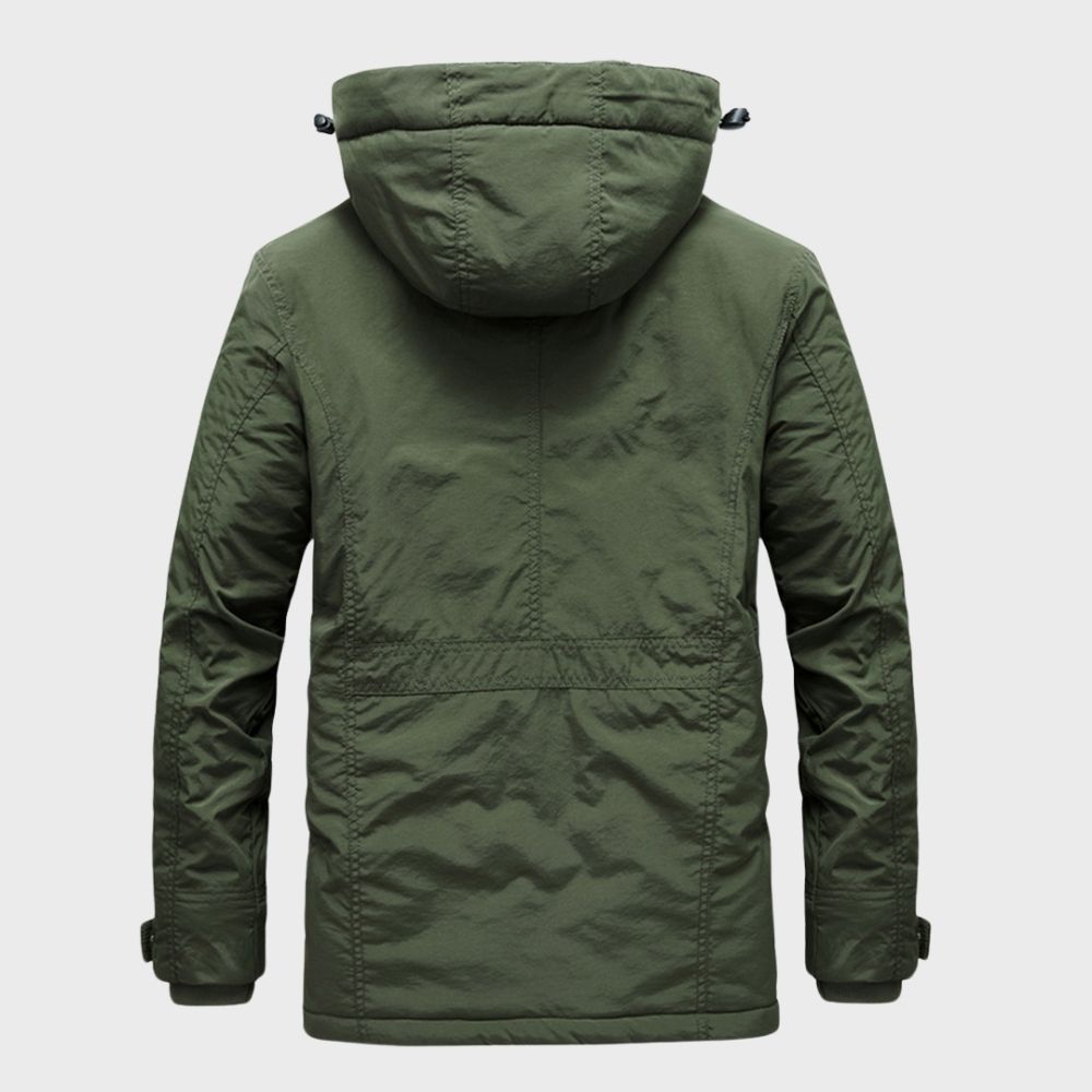 Veste d'hiver imperméable à capuche Adrian pour hommes | Vezzo
