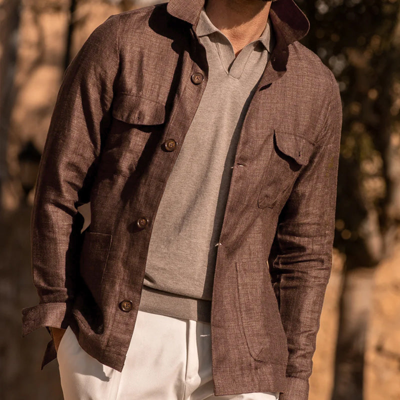 Veste décontractée coupe ajustée pour hommes | Vezzo