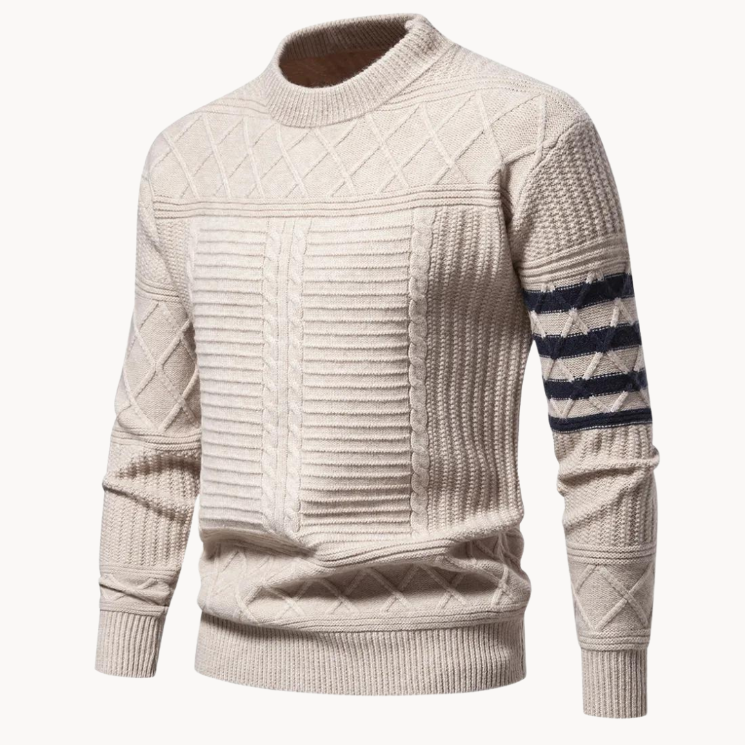 Pull col rond torsadé Warren | Vezzo