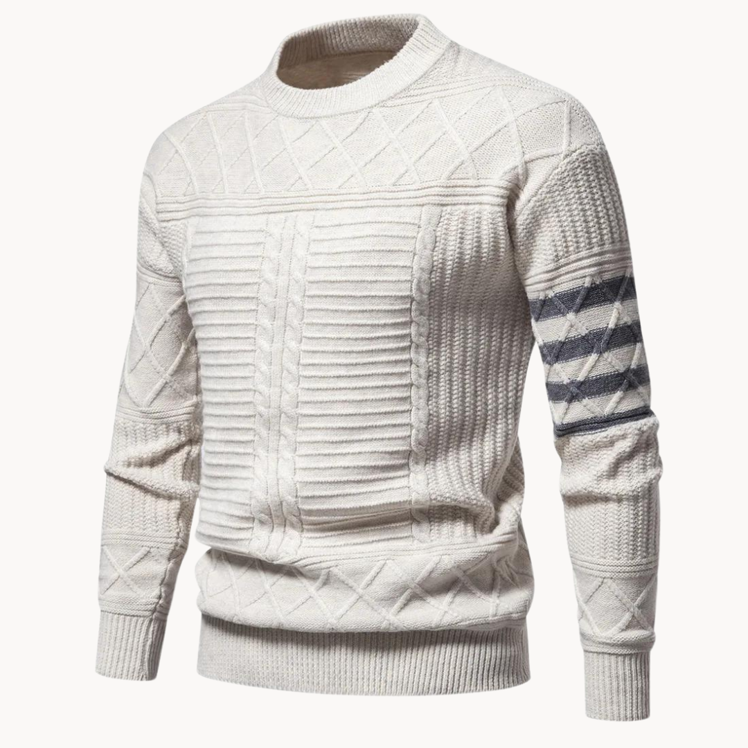Pull col rond torsadé Warren | Vezzo