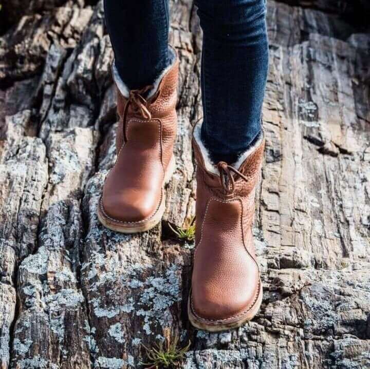 Modeline | Bottes Imperméables en Cuir Polaire Avec Doublure en Laine