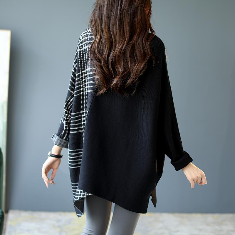 Pull à col roulé patchwork | Vezzo
