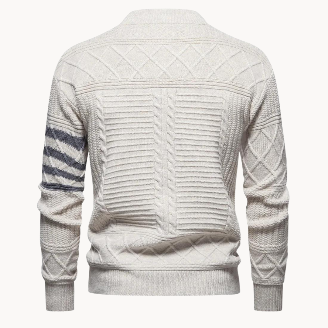 Pull col rond torsadé Warren | Vezzo