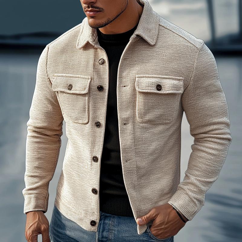 Veste à revers rayé vintage pour hommes | Vezzo