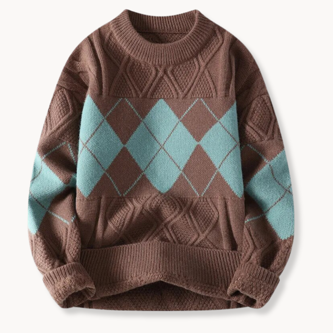 Pull en maille géométrique Ellis | Vezzo