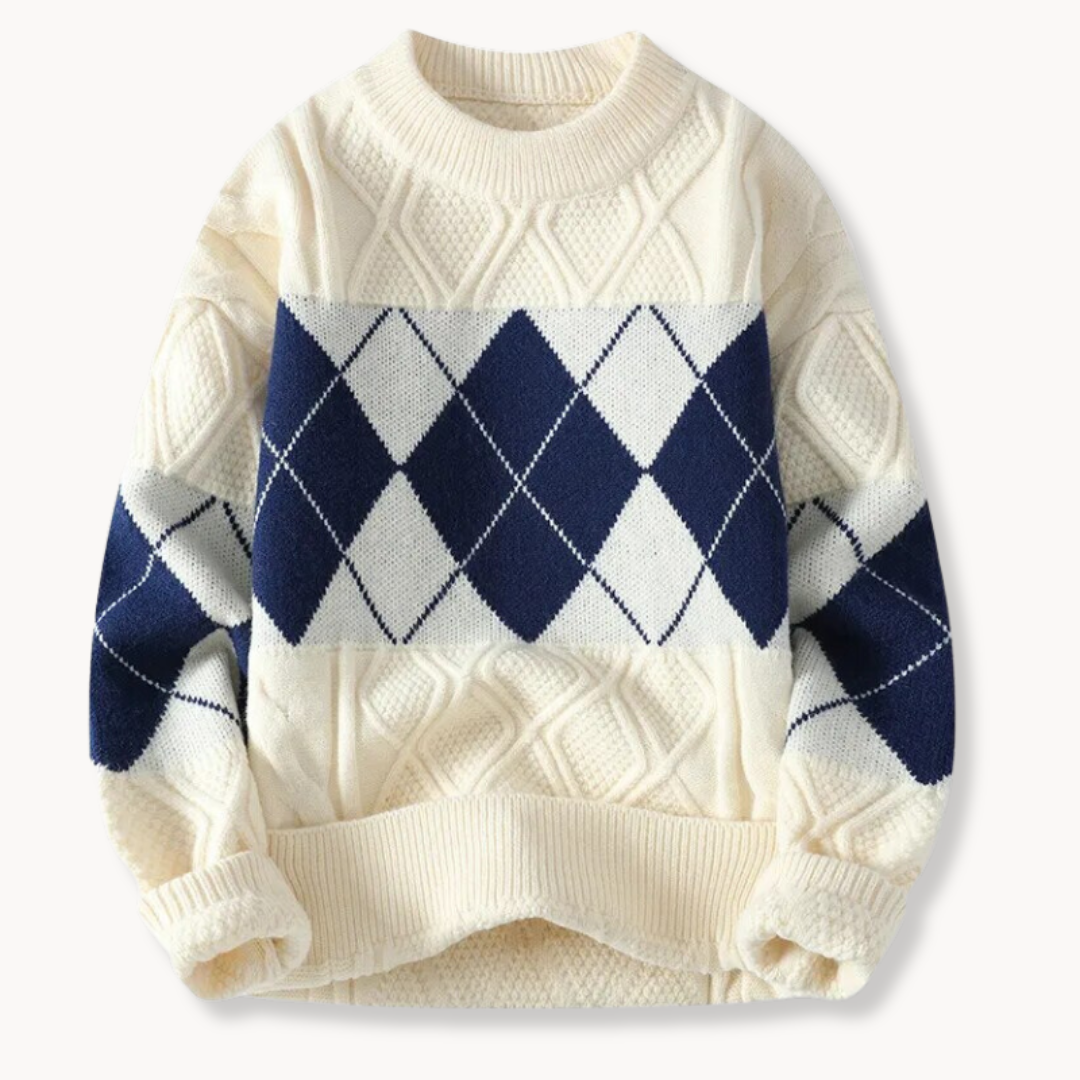 Pull en maille géométrique Ellis | Vezzo