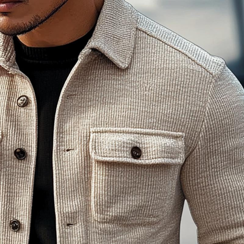 Veste à revers rayé vintage pour hommes | Vezzo