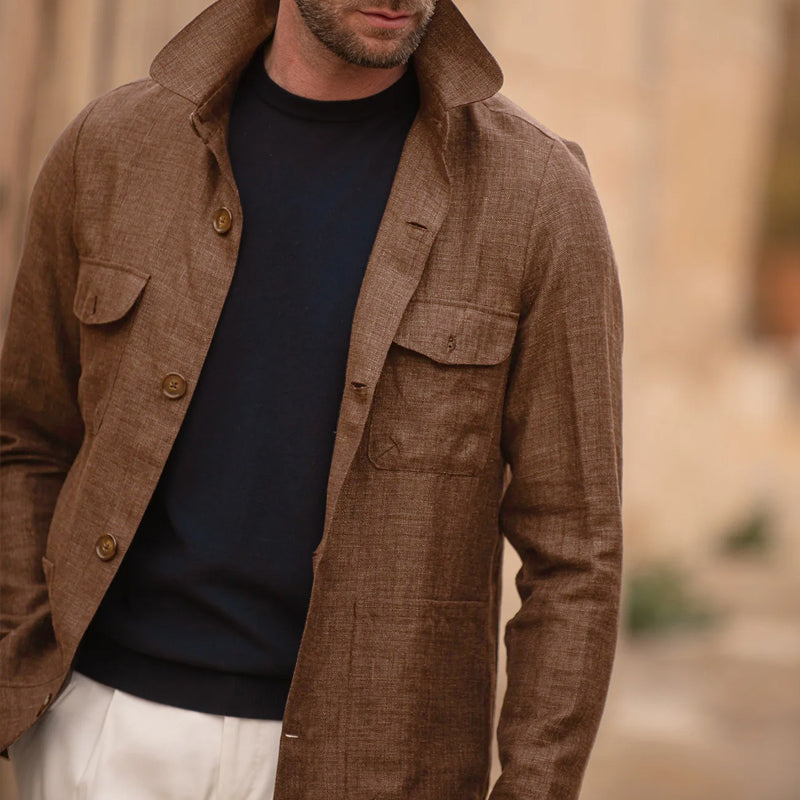 Veste décontractée coupe ajustée pour hommes | Vezzo
