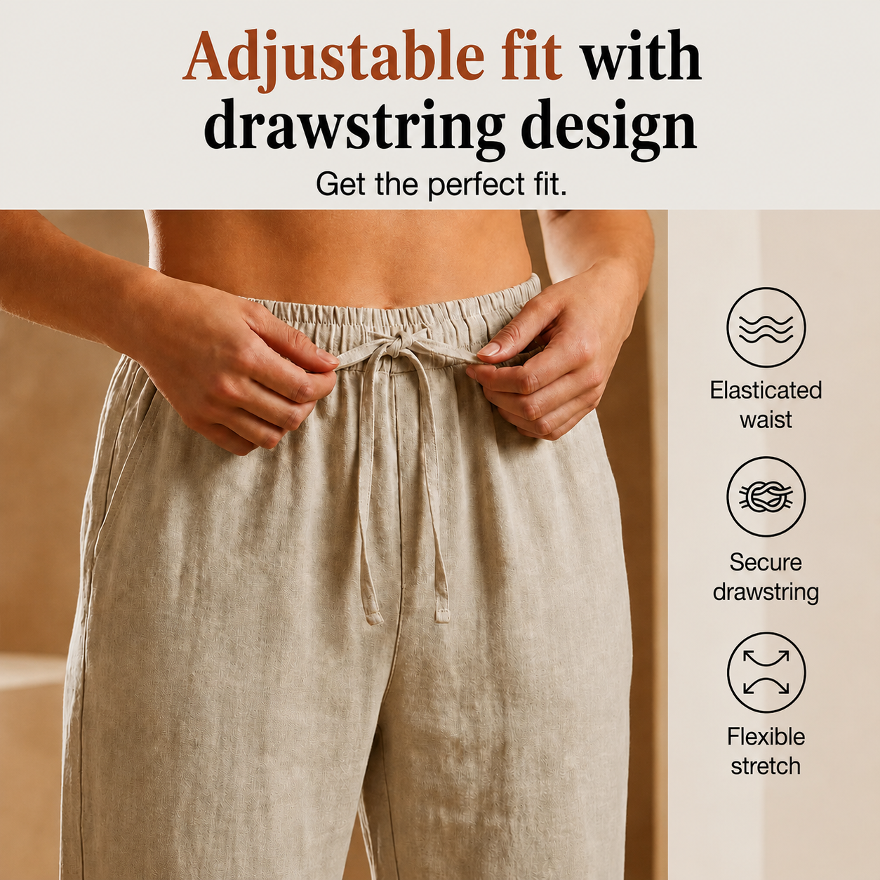 Vezzo™ | Women's Cotton and Linen Shorts