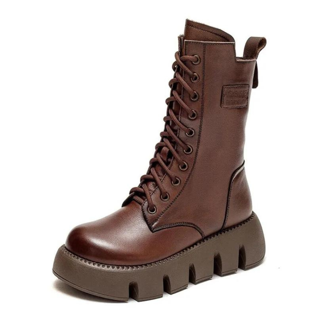 Solen | Bottes en Cuir Ultra Confortables & Chaudes
