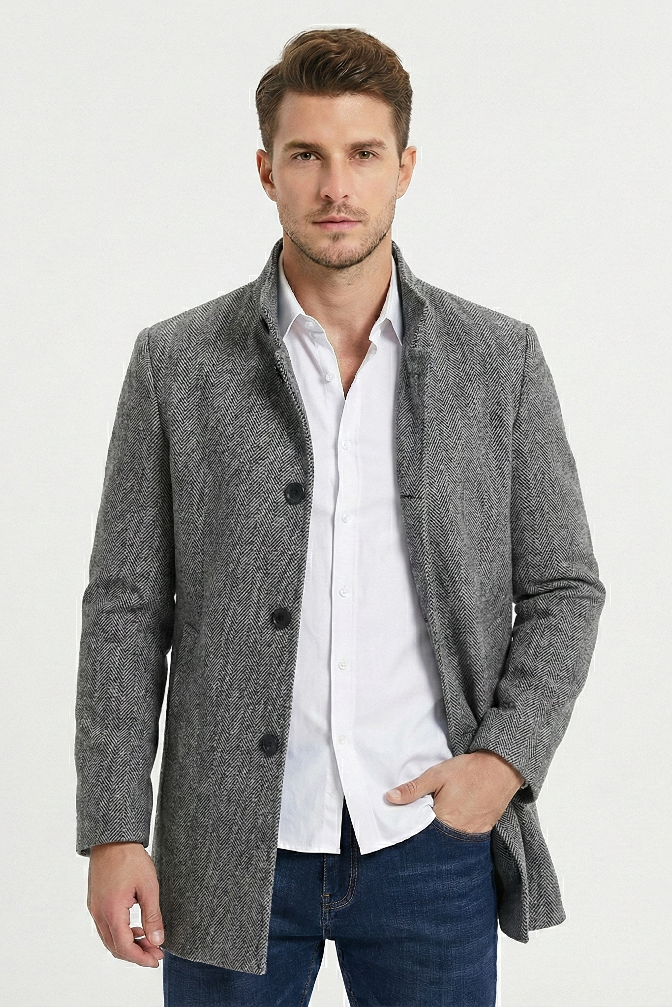 Veste longue boutonnée | Vezzo