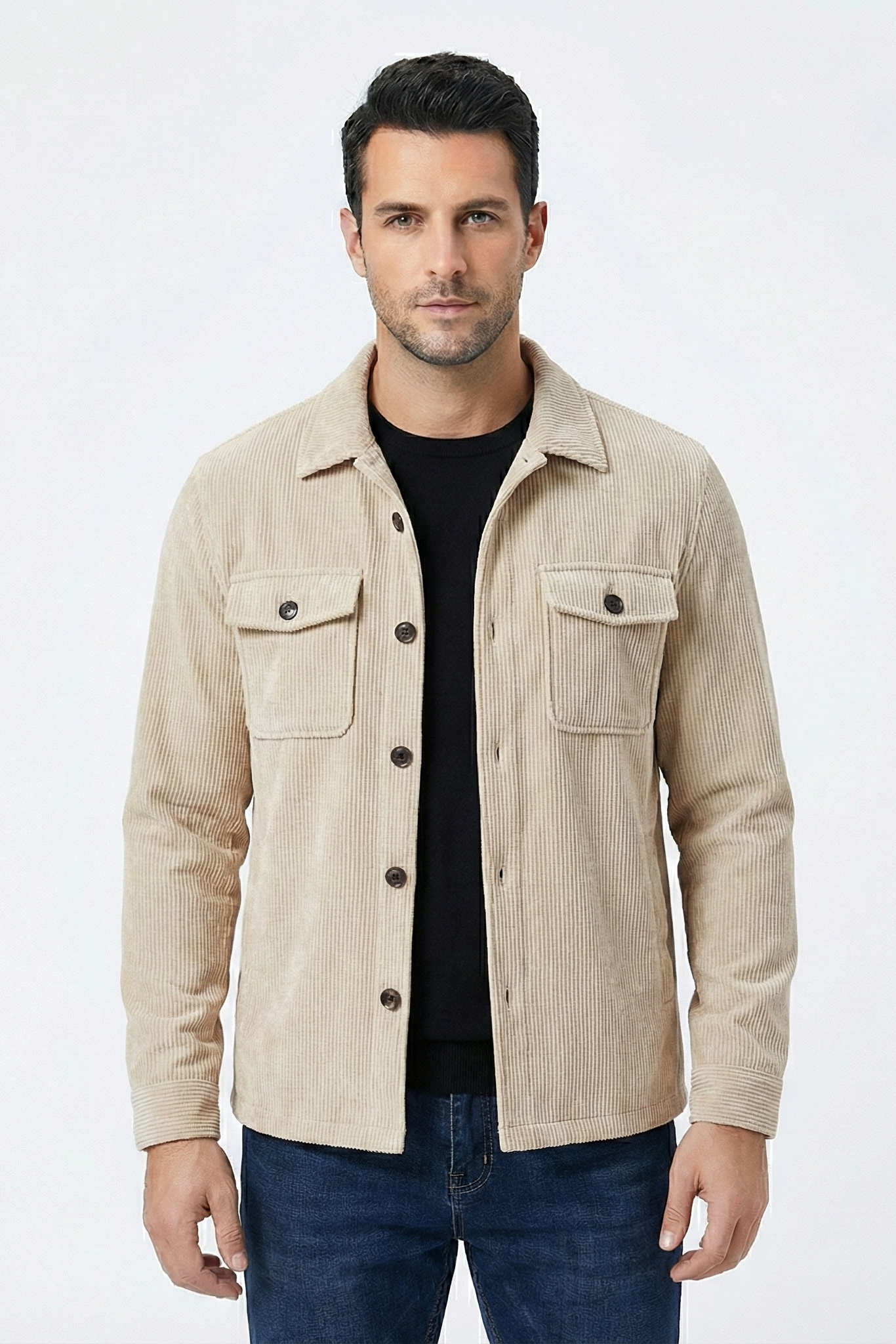 Veste à revers rayé vintage pour hommes | Vezzo
