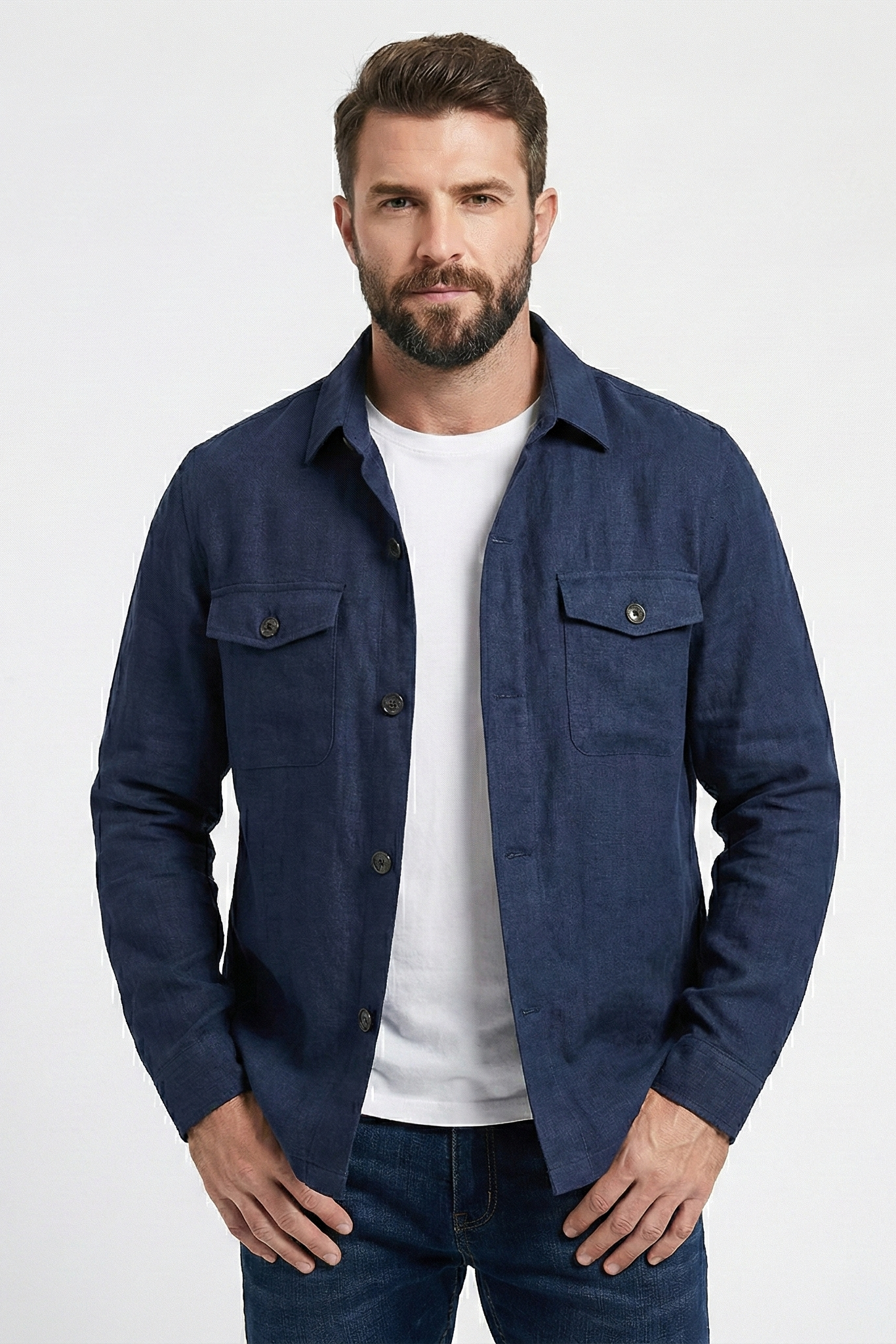 Veste décontractée coupe ajustée pour hommes | Vezzo