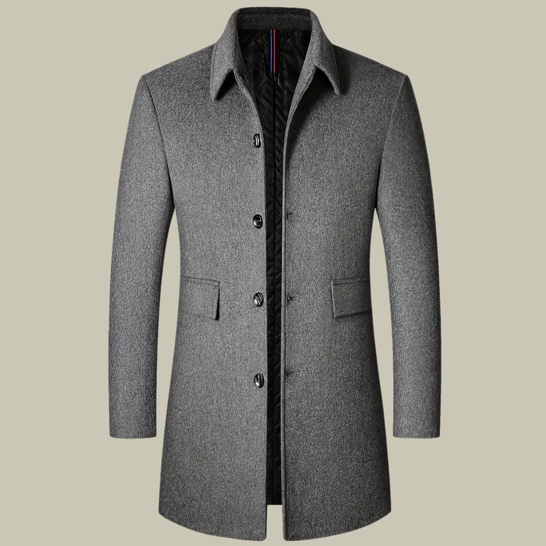 Veste longue en laine Premium pour hommes | Vezzo