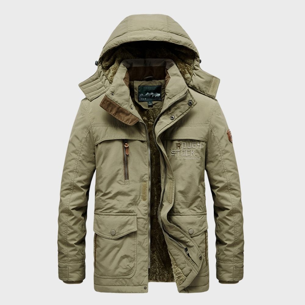 Veste d'hiver imperméable à capuche Adrian pour hommes | Vezzo