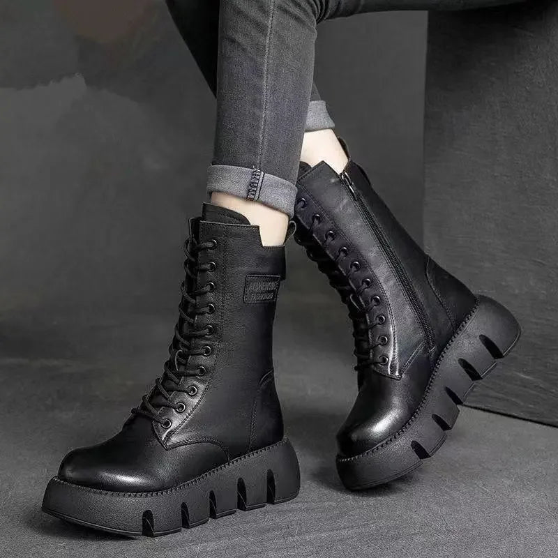 Solen | Bottes en Cuir Ultra Confortables & Chaudes