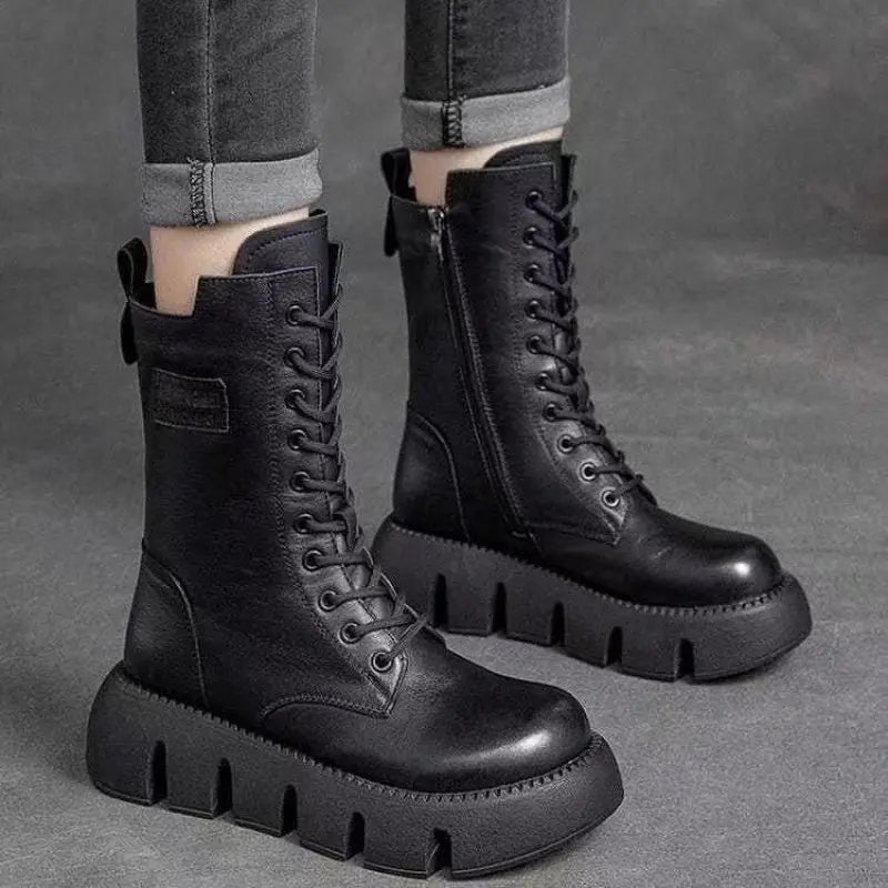 Solen | Bottes en Cuir Ultra Confortables & Chaudes