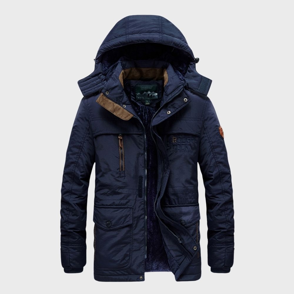 Veste d'hiver imperméable à capuche Adrian pour hommes | Vezzo