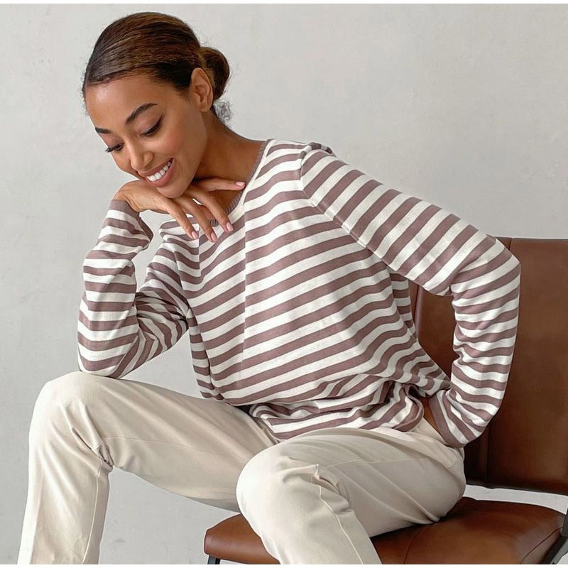 Pull ample rayé | Vezzo